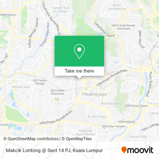 Makcik Lontong @ Sect 14 PJ map