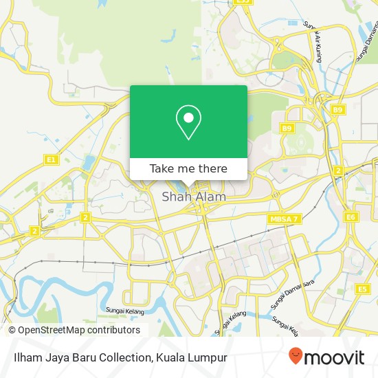 Ilham Jaya Baru Collection map