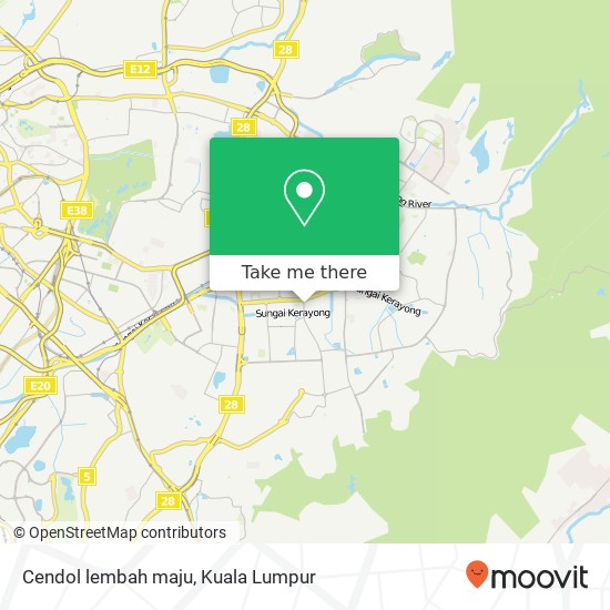 Cendol lembah maju map