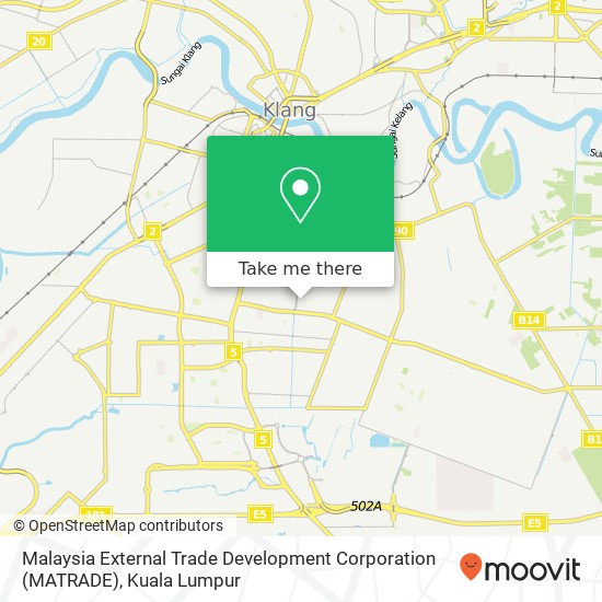 Malaysia External Trade Development Corporation (MATRADE) map