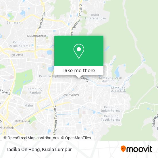 Tadika On Pong map