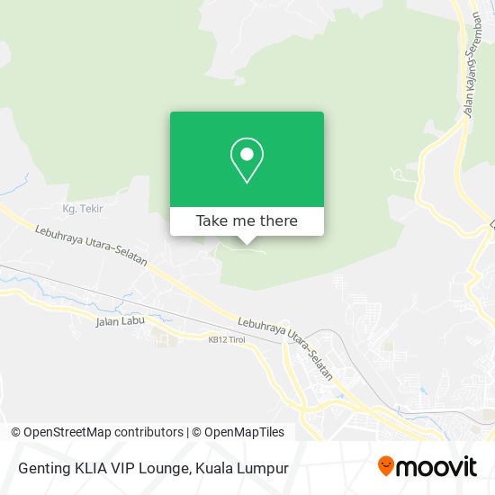 Genting KLIA VIP Lounge map