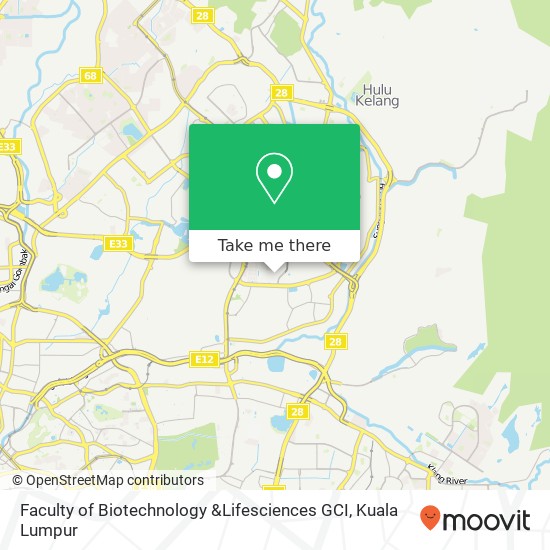 Faculty of Biotechnology &Lifesciences GCI map