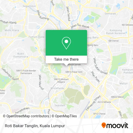 Roti Bakar Tanglin map