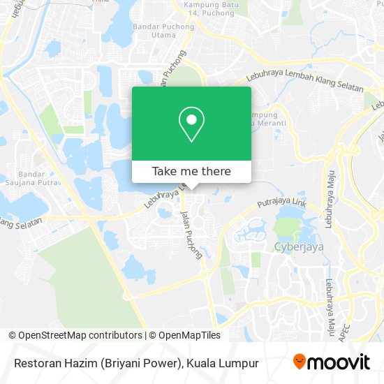 Restoran Hazim (Briyani Power) map