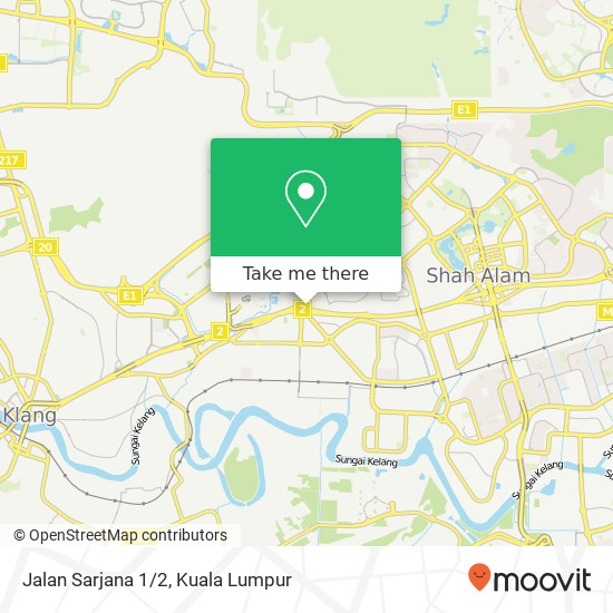 Jalan Sarjana 1/2 map