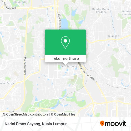 Kedai Emas Sayang map