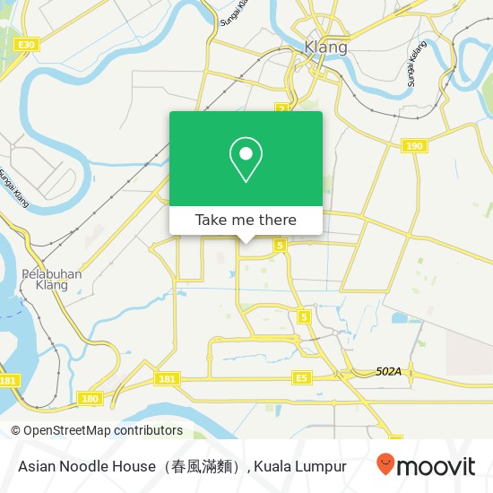 Asian Noodle House（春風滿麵） map