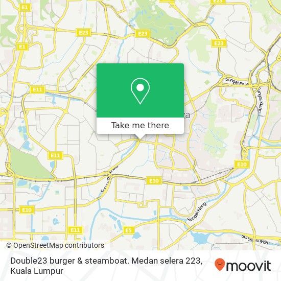 Double23 burger & steamboat. Medan selera 223 map