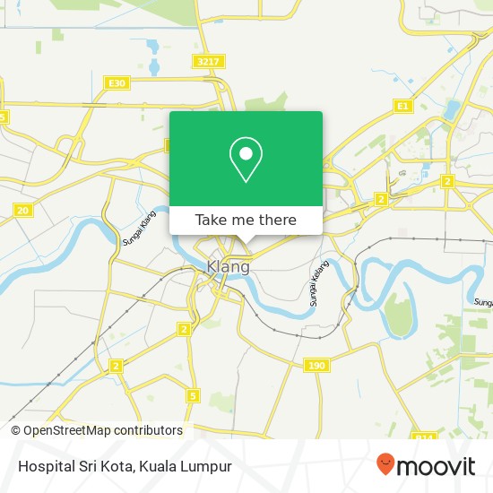 Hospital Sri Kota map
