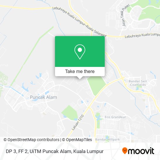 DP 3, FF 2, UiTM Puncak Alam map