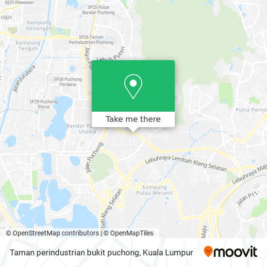 Taman perindustrian bukit puchong map