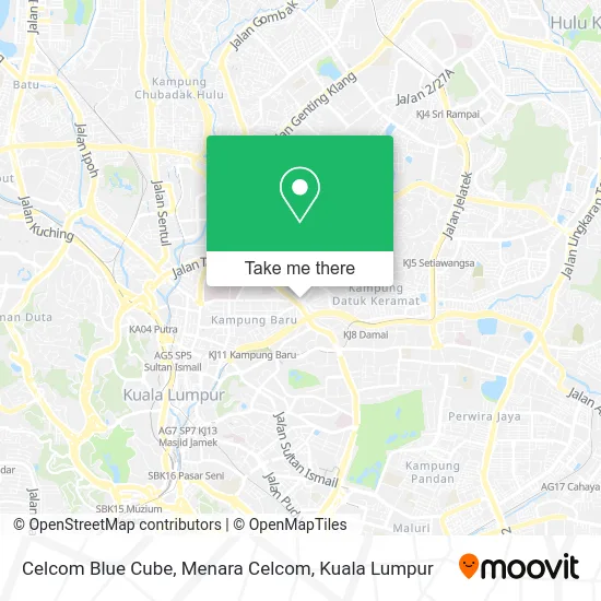 Celcom Blue Cube, Menara Celcom map