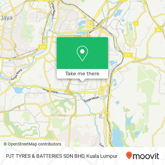 PJT TYRES & BATTERIES SDN BHD map