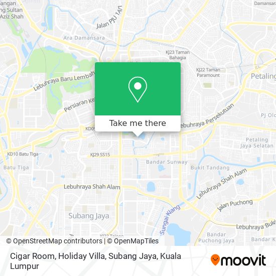 Cigar Room, Holiday Villa, Subang Jaya map