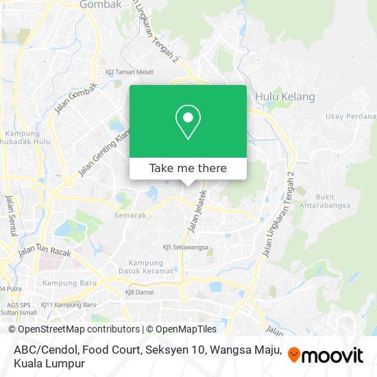 Peta ABC / Cendol, Food Court, Seksyen 10, Wangsa Maju