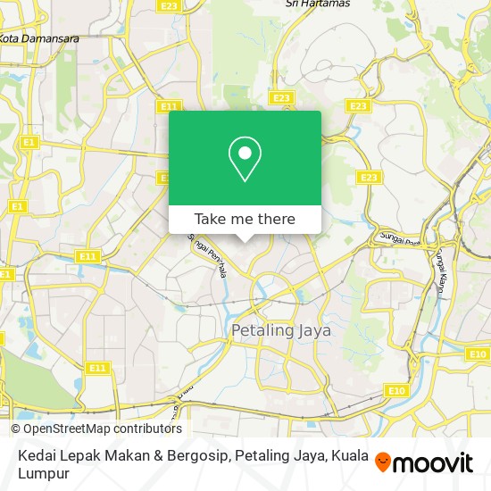 Kedai Lepak Makan & Bergosip, Petaling Jaya map