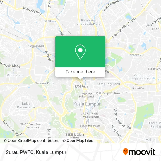 Peta Surau PWTC