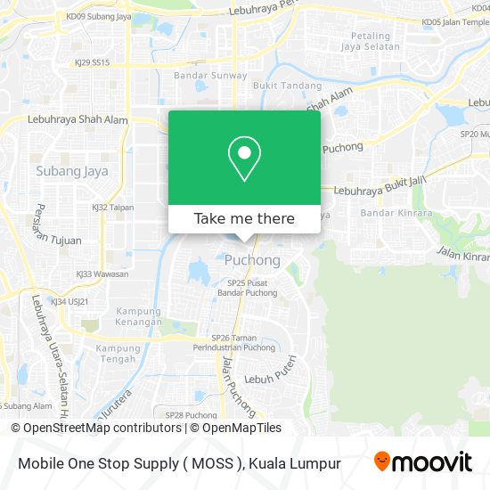 Mobile One Stop Supply ( MOSS ) map