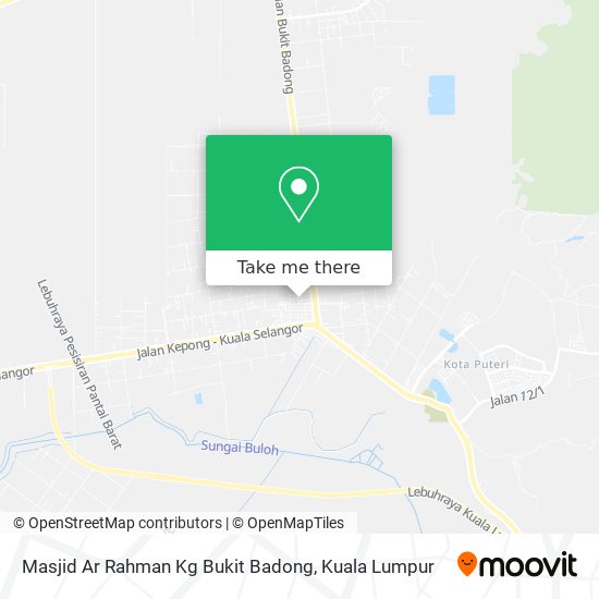 Peta Masjid Ar Rahman Kg Bukit Badong