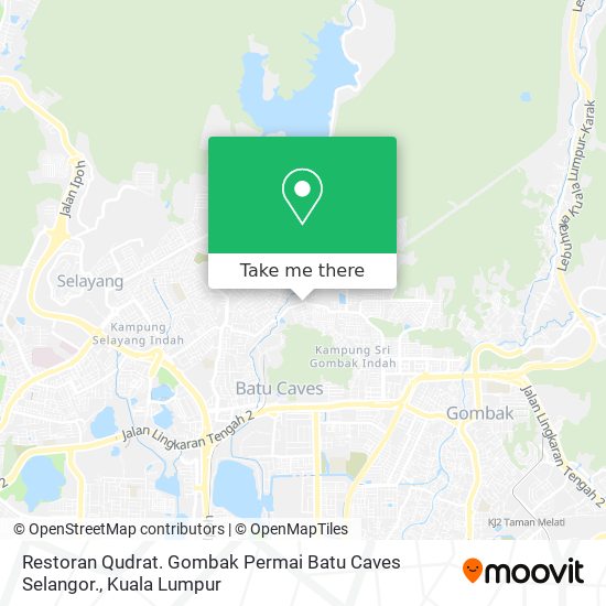 Peta Restoran Qudrat. Gombak Permai Batu Caves Selangor.