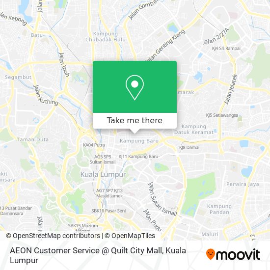 AEON Customer Service @ Quilt City Mall map