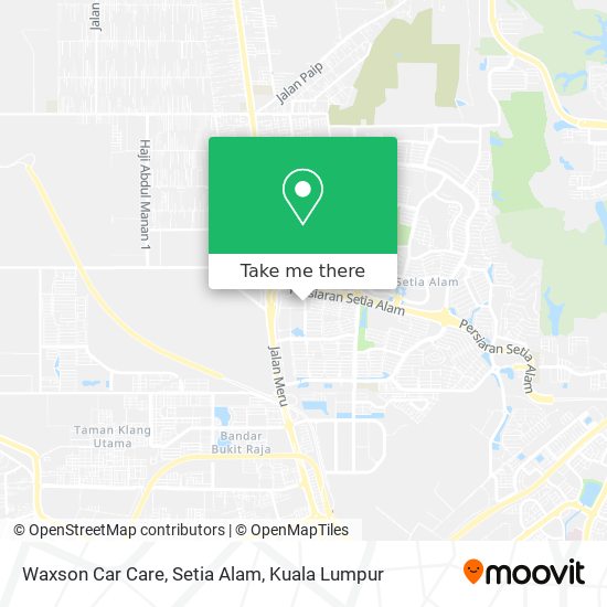 Peta Waxson Car Care, Setia Alam