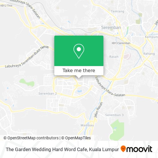 Peta The Garden Wedding Hard Word Cafe