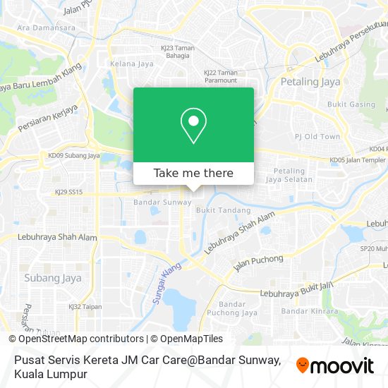 Pusat Servis Kereta JM Car Care@Bandar Sunway map
