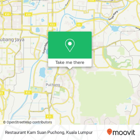 Restaurant Kam Suan Puchong map