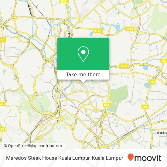 Maredos Steak House Kuala Lumpur map