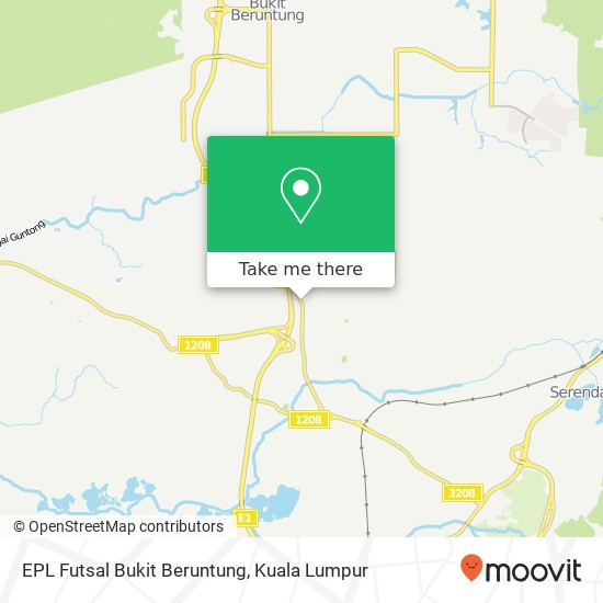 EPL Futsal Bukit Beruntung map