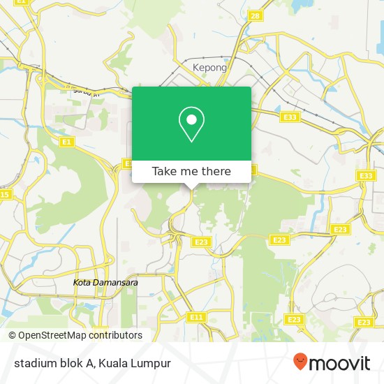 stadium blok A map