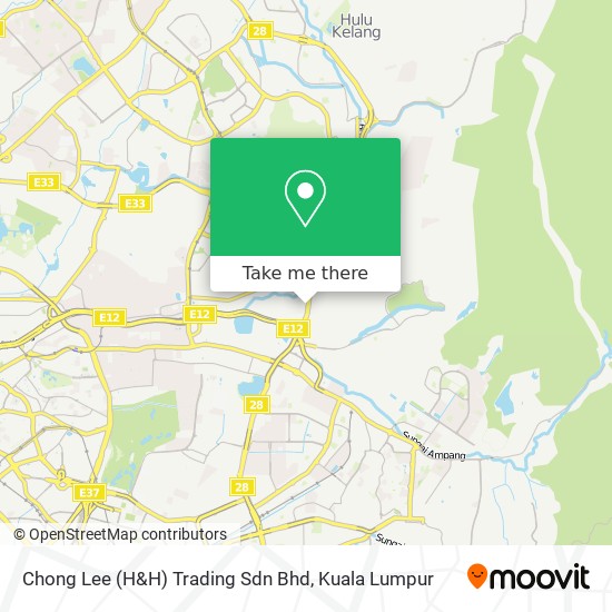Chong Lee (H&H) Trading Sdn Bhd map