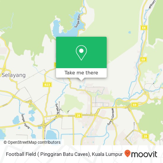 Peta Football Field ( Pinggiran Batu Caves)