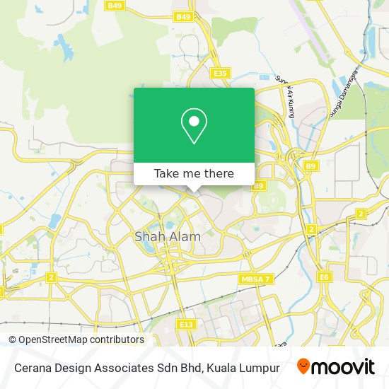 Cerana Design Associates Sdn Bhd map