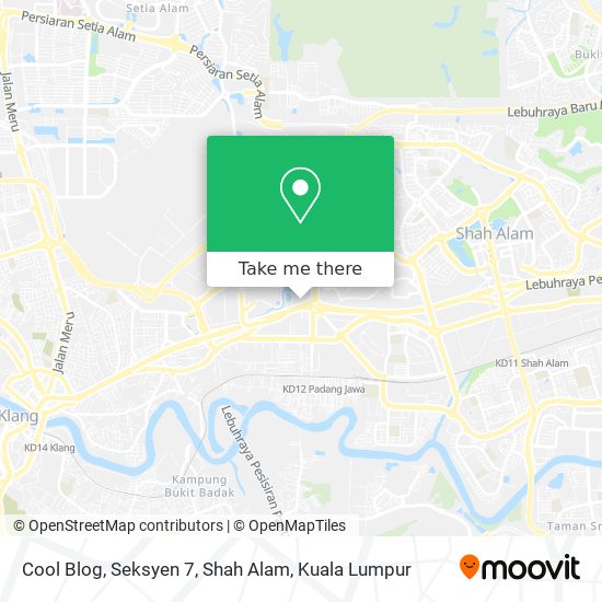 Cool Blog, Seksyen 7, Shah Alam map