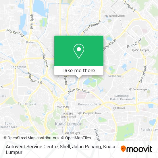 Autovest Service Centre, Shell, Jalan Pahang map