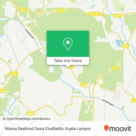 Mama Seafood Desa Coalfields map