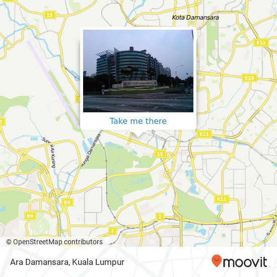 Ara Damansara map