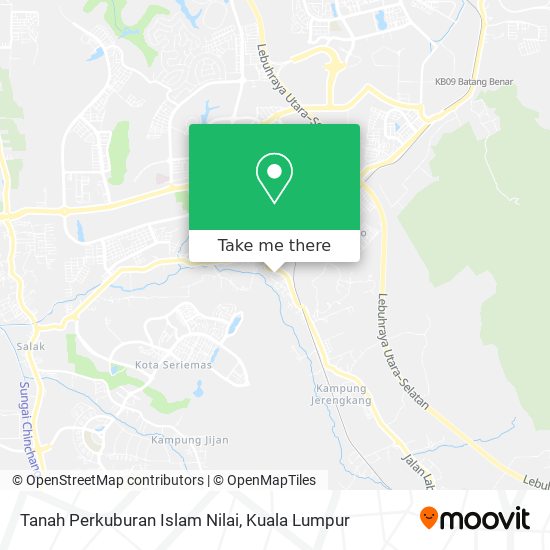 Tanah Perkuburan Islam Nilai map