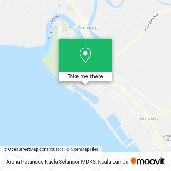 Arena Petanque Kuala Selangor MDKS map