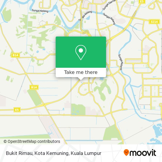 Peta Bukit Rimau, Kota Kemuning