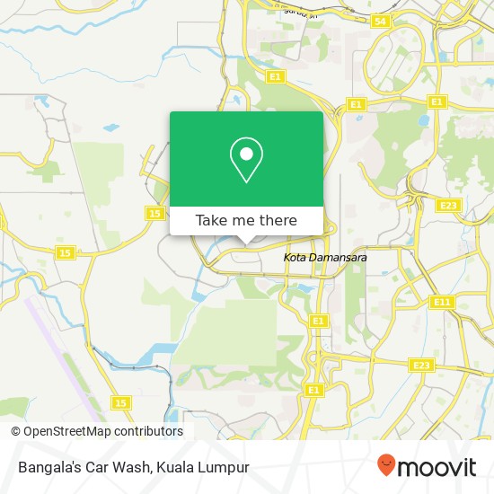Bangala's Car Wash map
