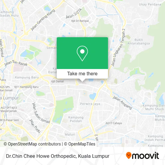 Dr.Chin Chee Howe Orthopedic map
