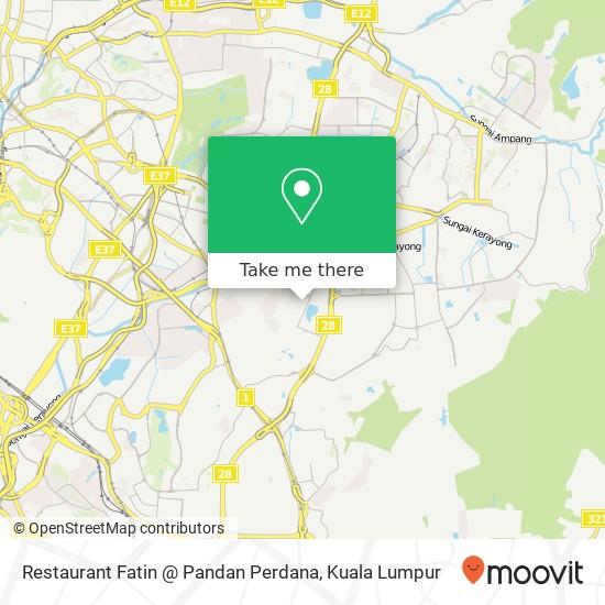 Restaurant Fatin @ Pandan Perdana map