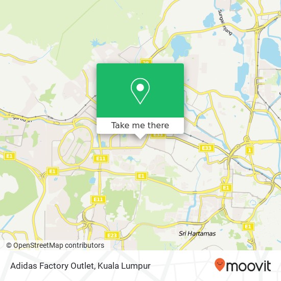 Adidas Factory Outlet map