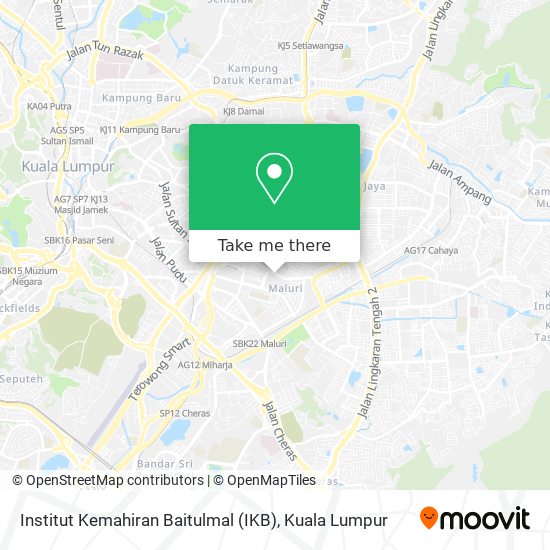 Institut Kemahiran Baitulmal (IKB) map