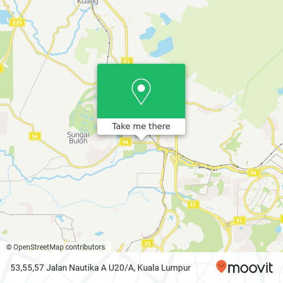 53,55,57 Jalan Nautika A U20/A map