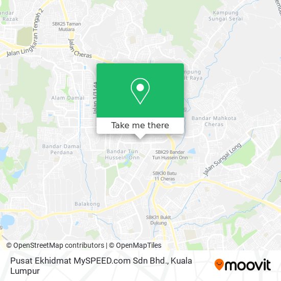 Pusat Ekhidmat MySPEED.com Sdn Bhd. map